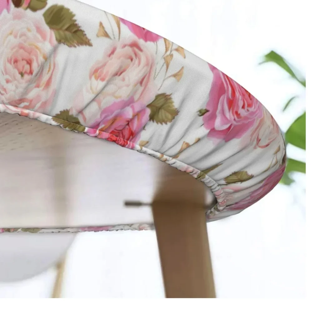 Pink Rose 48 in Round Fitted Table Cloth NWT